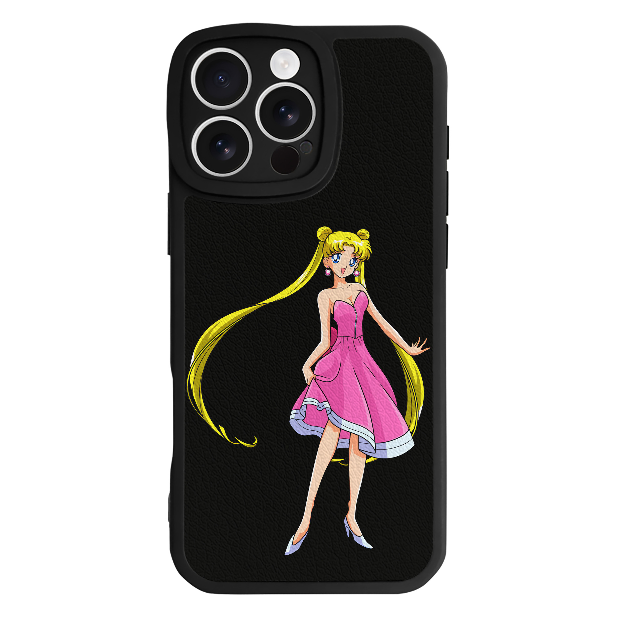 （画像用） 美少女戦士セーラームーン 愛野 美奈子 あいの みなこ Sailor Moon Aino Minako 【iPhone 16シリーズ対応】シリコンスマホケース（レザー調） 材質：シリコン